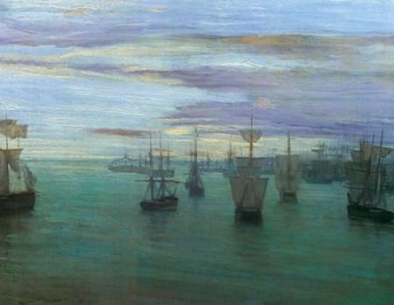 Crepuscule In Flesh Colour And Green Valparaiso 1866 Poster Print by James McNeill Whistler - Item # VARPDX374748
